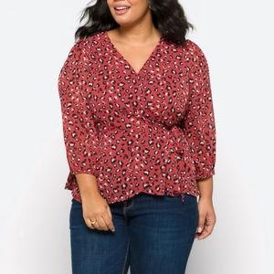 NWT Skies Are Blue Rebyl Wrap Top